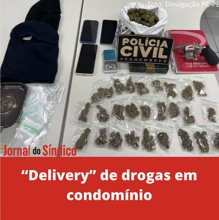 Três homens que usavam apartamento para ‘delivery’ de drogas são denunciados por vizinhos e presos em flagrante