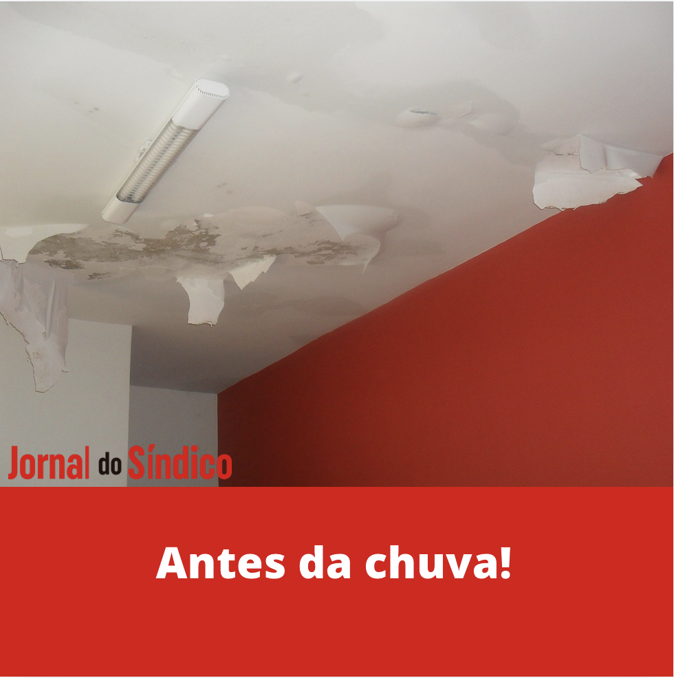 Manutenção para evitar infiltrações durante o período chuvoso