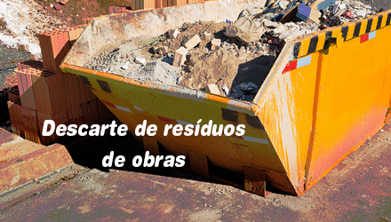 O descarte de entulhos