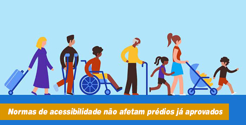 Somente os projetos aprovados a partir de 26/01/20 deverão atender as normas de acessibilidade