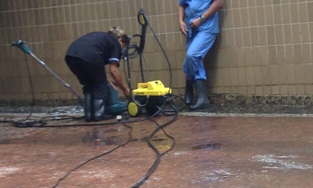 Higienização das áreas comuns