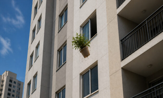 Objetos em janelas e sacadas podem causar acidentes