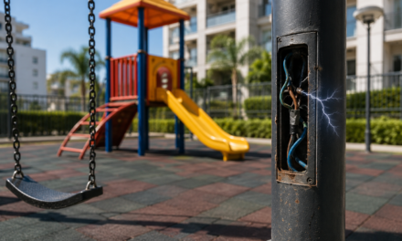 Falta de manutenção das áreas comuns leva condomínio a indenizar criança após choque em playground